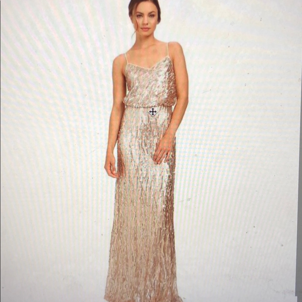 Donna Morgan Courtney  Sequin Blouson Gown
